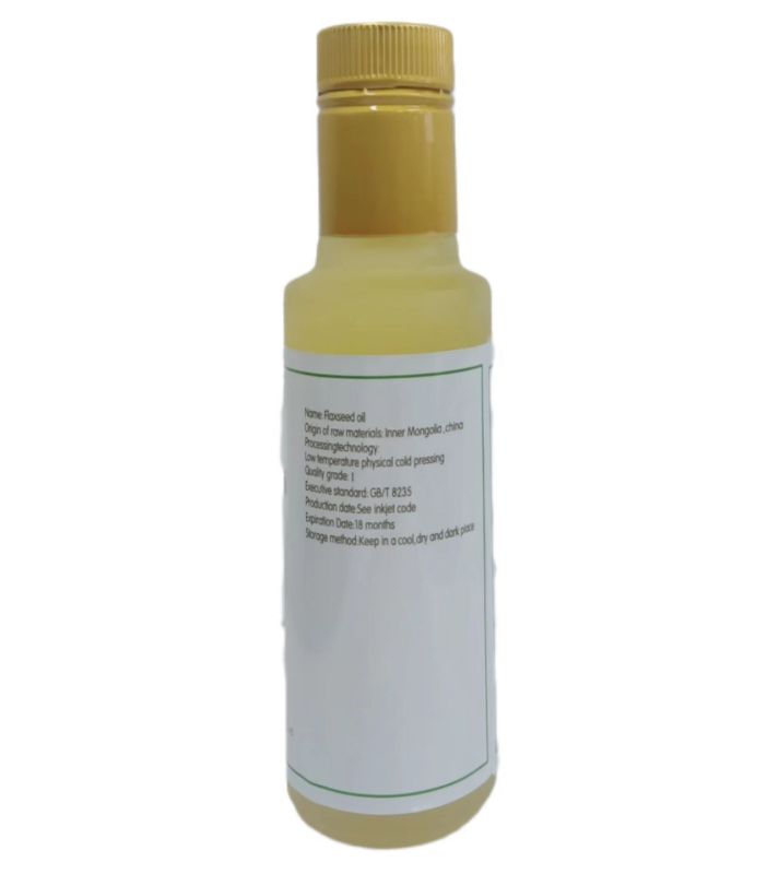 Hot sale cold pressed Pure flaxseed oil 100ml