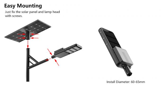 All-in-One-LED-Solar-Straßenlaternenmontage