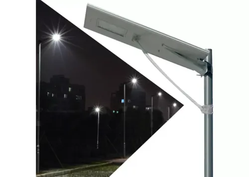 30W 60W Solar Powered LED Street Lights , Solar Street Light With Motion Sensor