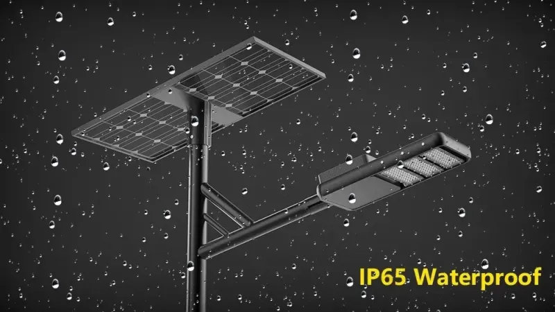 Waterproof Ip65 30w 60w 120w Integrated Solar Led Street Light With Separated Solar Panel