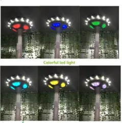 Sensor de movimiento solar integrado IP65 de la microonda de la farola LED exterior para el jardín de la calle