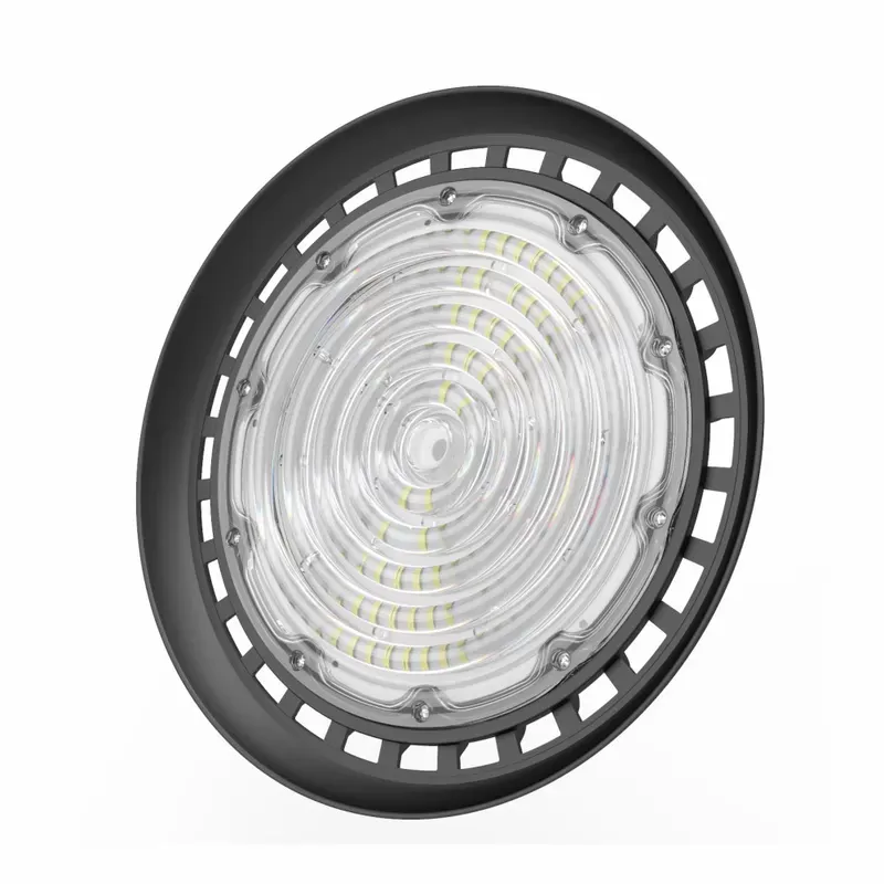 DLC List 130lm/W UFO LED High Bay Light 150w With 60 90 120 Degree Reflector