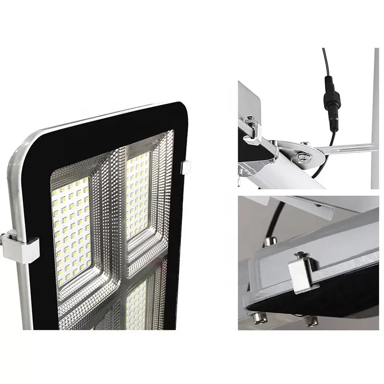 Impermeable al aire libre teledirigido IP65 50w 100w 200w 300w Luz de calle llevada solar integrada