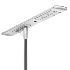 Aluminum IP65 Outdoor Lamp Smart Motion Sensor All In One LED Solar Street Light