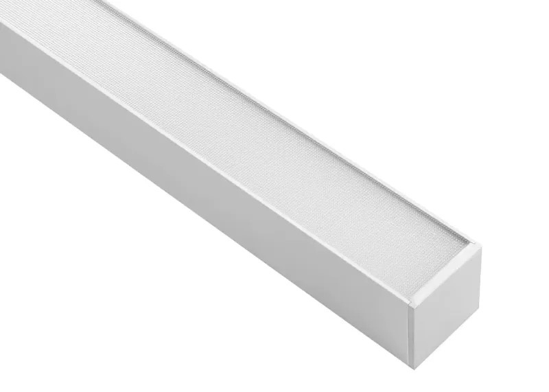 White Black Aluminum LED Linear Light Diffuser , LED Linear Pendant Light , linear LED Light 4ft 8ft DALI