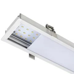 Minimalist Style Indoor Lighting For Office Shop Gallery 20w Aluminium Profile Recessed Led Linear Light