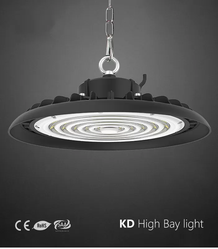 5 Years Warranty 170Lm/W Ip65 Ik09 UFO Led High Bay Light 200W 34000Lm For Warehouse