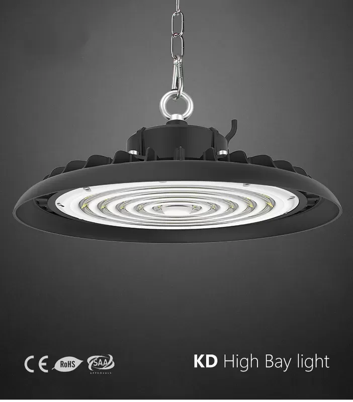 5 Years Warranty 170Lm/W Ip65 Ik09 UFO Led High Bay Light 200W 34000Lm For Warehouse