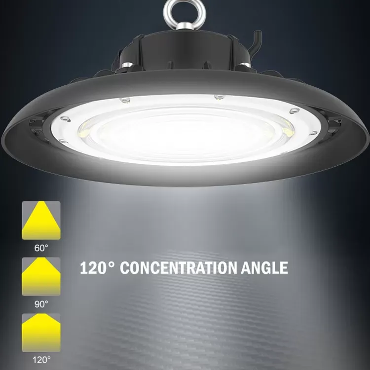 5 Years Warranty 170Lm/W Ip65 Ik09 UFO Led High Bay Light 200W 34000Lm For Warehouse