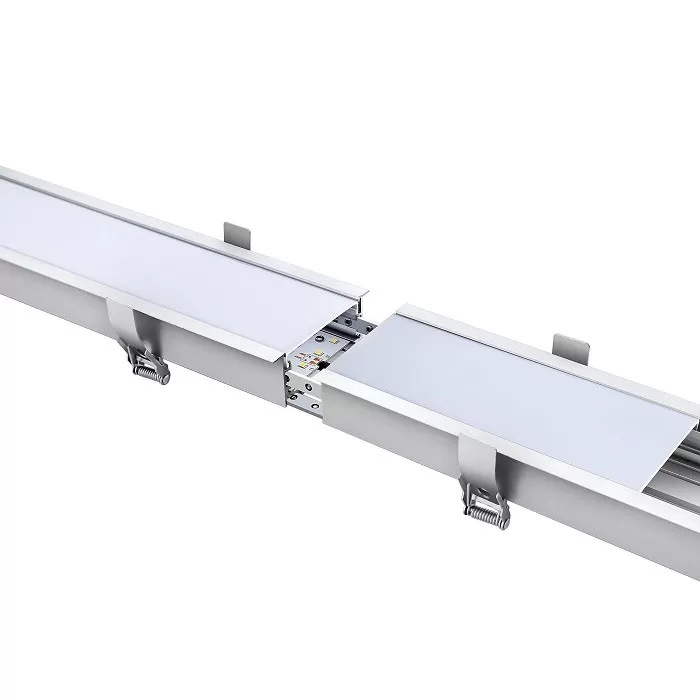 Minimalist Style Indoor Lighting For Office Shop Gallery 20w Aluminium Profile Recessed Led Linear Light