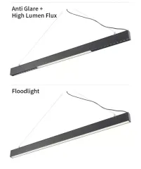 Aluminum office meeting room suspension pendant led linear lighting fixture