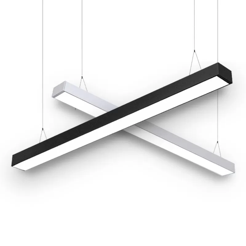 Seamless Linkable LED Architectural Ceiling Mount Direct Linear Light For Commercial Lighting