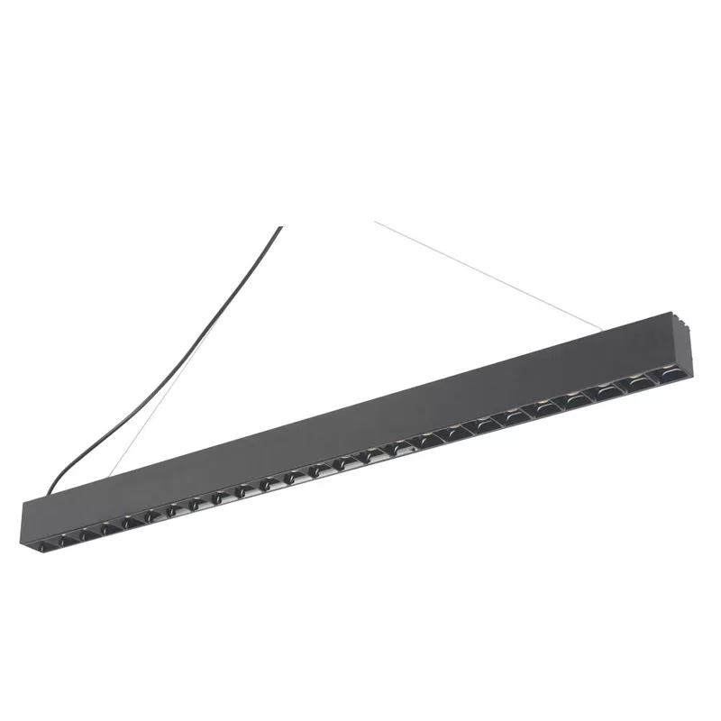 ETL DLC Aluminum Office LED Batten Fixture 4FT 5FT 8FT Anti-Galre Flicking Free Seamless Linkable LED Linear light