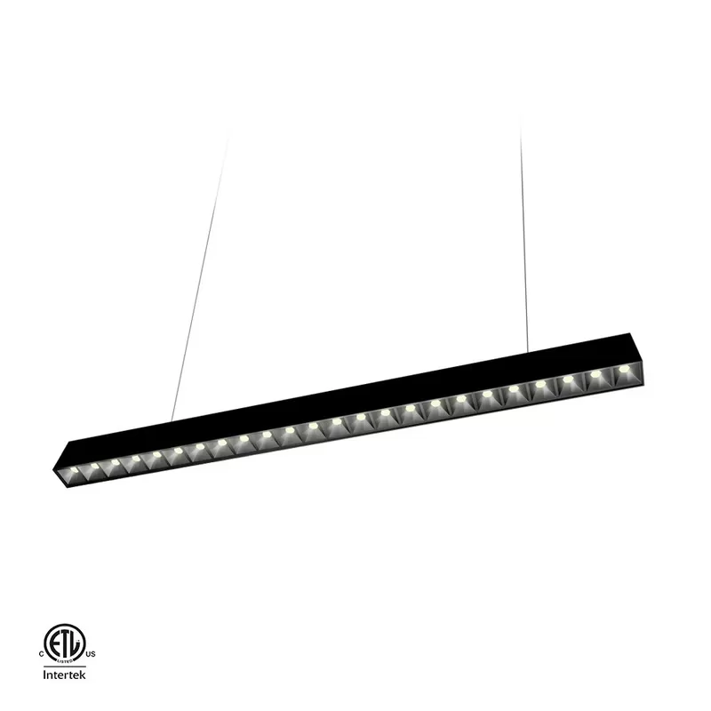 Anti-glare UGR<5 19Watt 38Watt Linkable LED Linear Light with Reflector optics 15 36 60 Degree