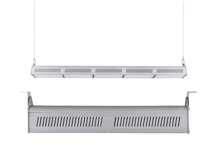 DLC 130Lm / W Industrial 200W LED Linear High Bay Light Warehouse Lighting Fixtures