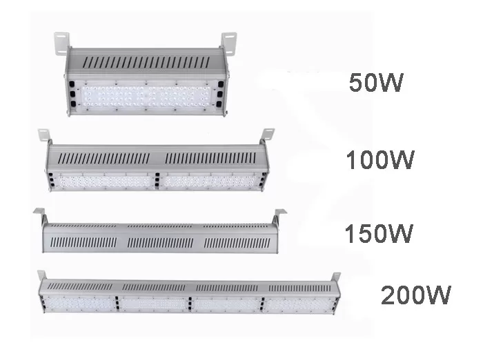 Industrial Aluminum Process Waterproof IP65 Linear LED High Bay Fixture 30W - 500W