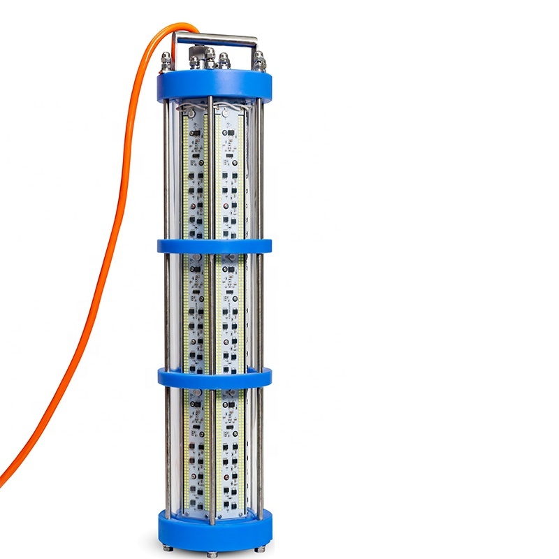 AC120V 220V calamar LED barco comercial bajo el agua verde señuelos de pesca luces