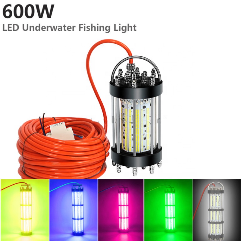 Luz subacuática IP68 3000W LED verde Luz de pesca Calamar Luces de pesca que atraen la luz