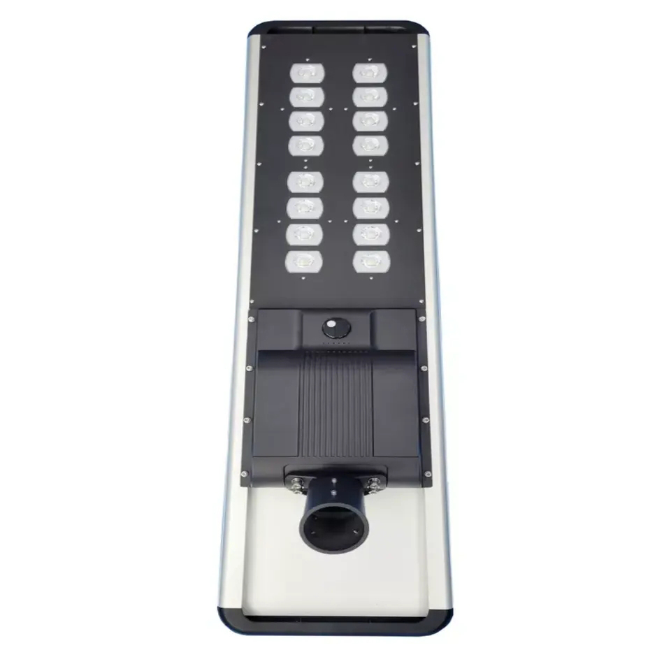 Integrated All In One 60w 80w 100w Solar Powered Street Lights Outdoor With Lithium Battery