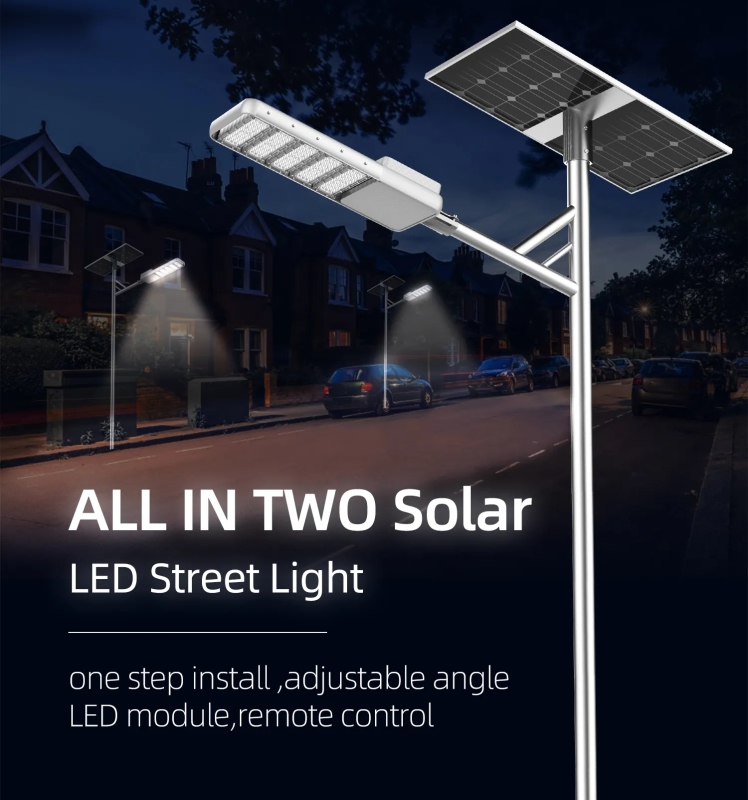 Solar-LED-Straßenlaterne mit Bewegungsmelder für den Außenbereich, 30 W, 40 W, 50 W, 60 W, 80 W, 100 W, 120 W