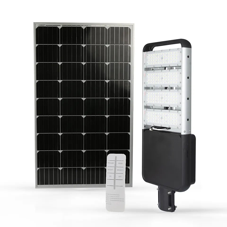Wasserdichte Ip65 Solar-LED-Straßenlaterne 100 W mit Fernbedienung