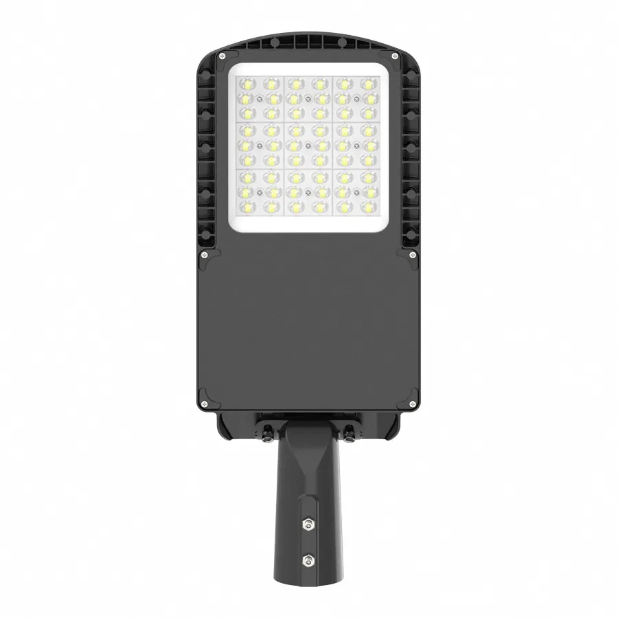 Luminária de rua led Ip66 à prova d'água 140 lm/w 100 w 150 w 200 watts com fotocélula