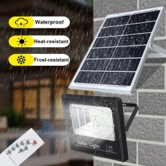 Holofotes à prova d'água de controle remoto 25W 40W 60W 100W 200W LED ao ar livre holofote solar