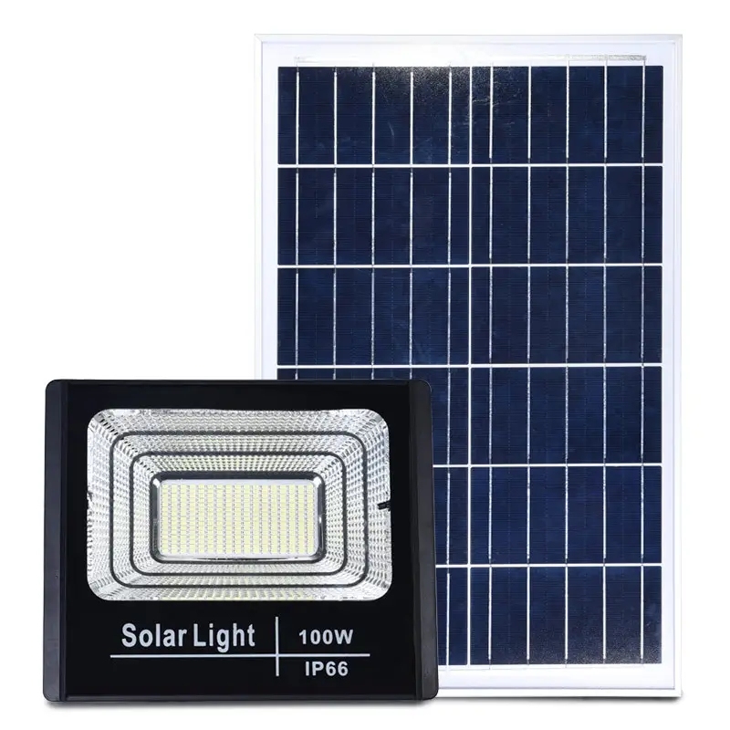 Solarprojektor 50 W 100 W 200 W wasserdichte Beleuchtung Solar-Flutlichter im Freien