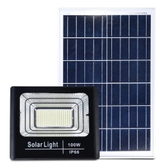 Proiettore solare 50w 100w 200w Illuminazione impermeabile Luci di inondazione solari per esterni