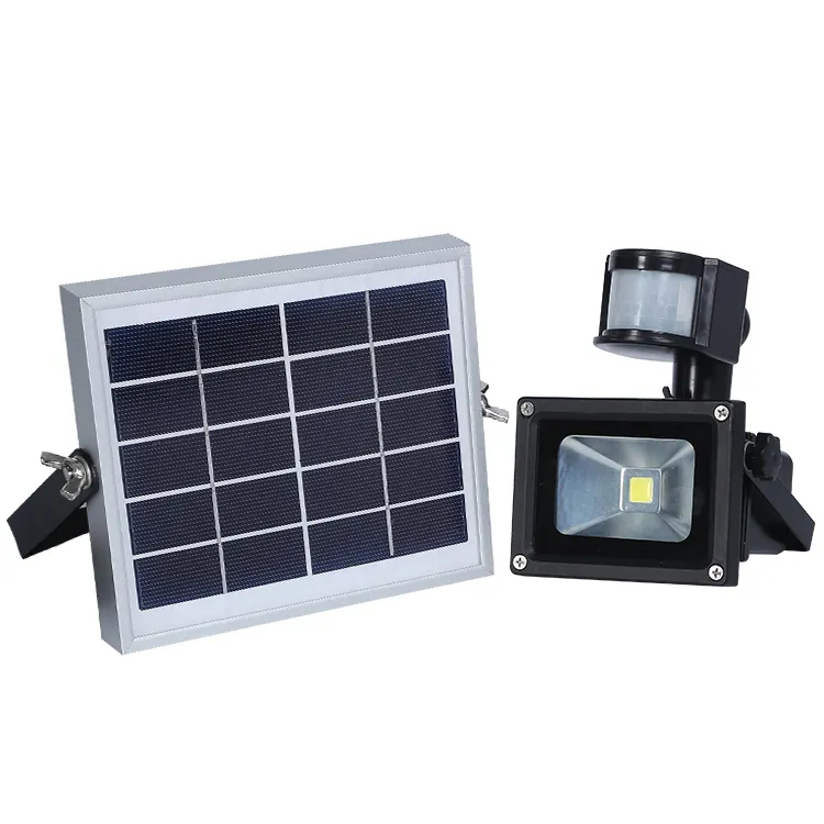 Ip65 Outdoor Security 10w 20w 30w 50w holofotes solares com sensor de movimento