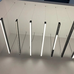 Pingente de alumínio sem costura de 2 pés 4 pés 6 pés 8 pés Iluminação linear LED de cima para baixo