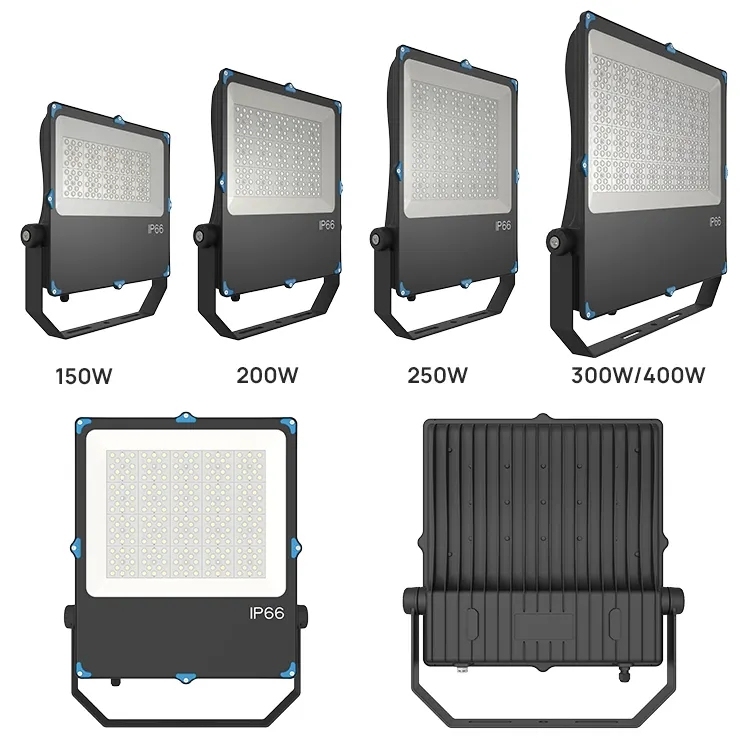 Commercial Outdoor IP66 50w 100w 150w 200w 300w 400w Ultra Thin 200w LED Flood Light