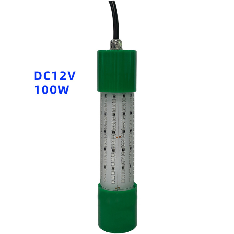 Lumière de pêche à LED verte marine submersible étanche IP68 12V-24V