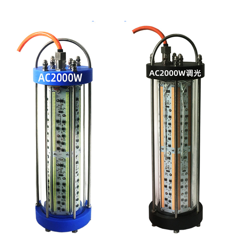 IP68 2000W Зеленый светодиодный светильник для подводной рыбалки Свет для подводной рыбалки Приманка для глубоководных рыб