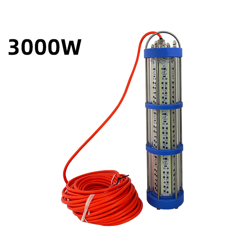 IP68 2000W LED verte pêche lumière sous-marine pêche lumière poisson leurre mer profonde