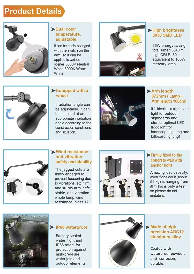 LED-Leuchten für Werbetafeln