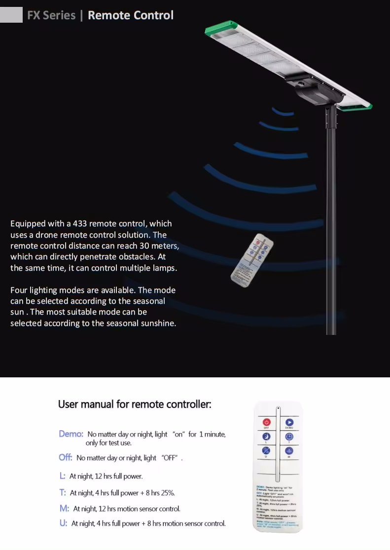 all in one led solar street light