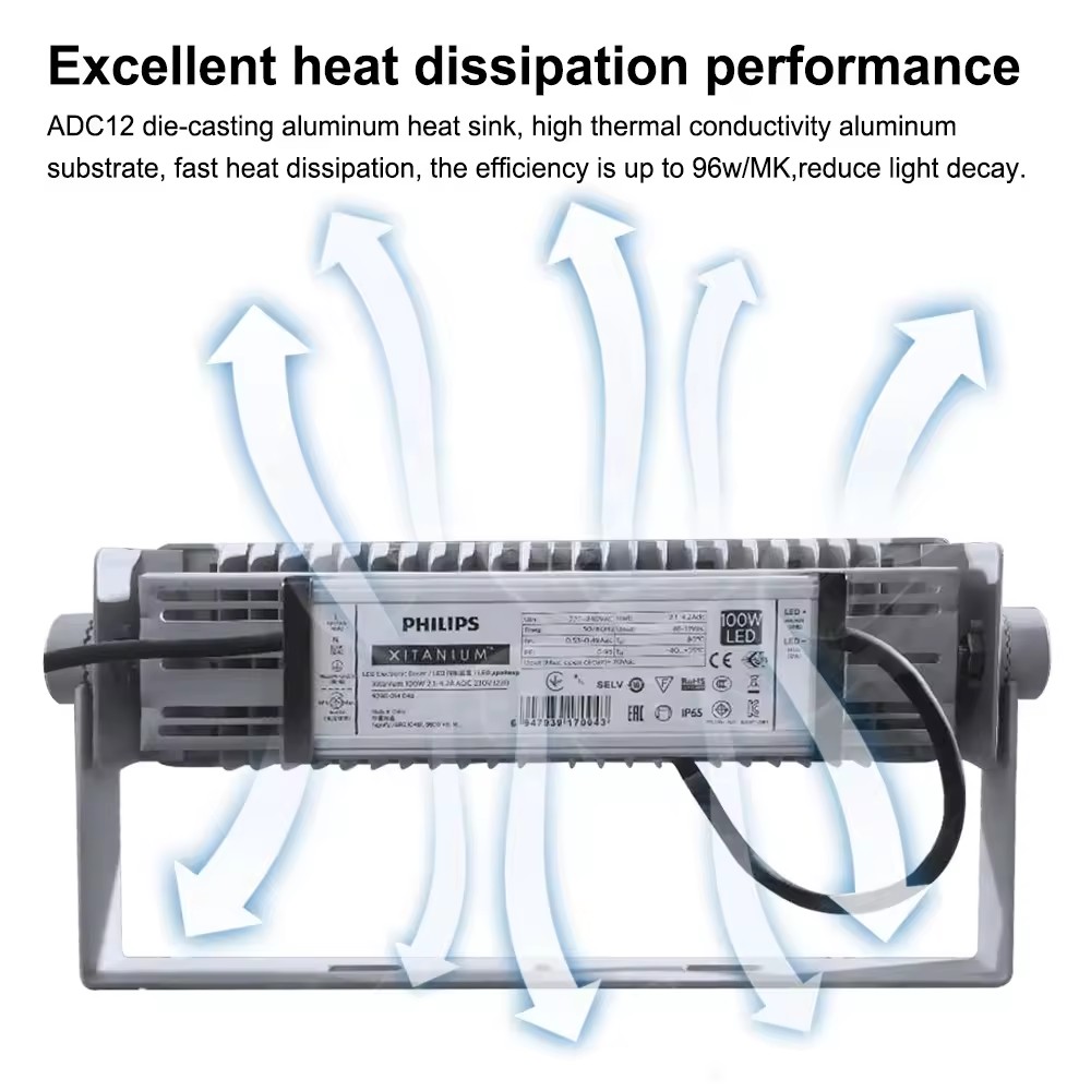 150льм/Вт 50 - 500 Вт для использования вне помещений IP65 водонепроницаемый наружный светодиодный прожектор