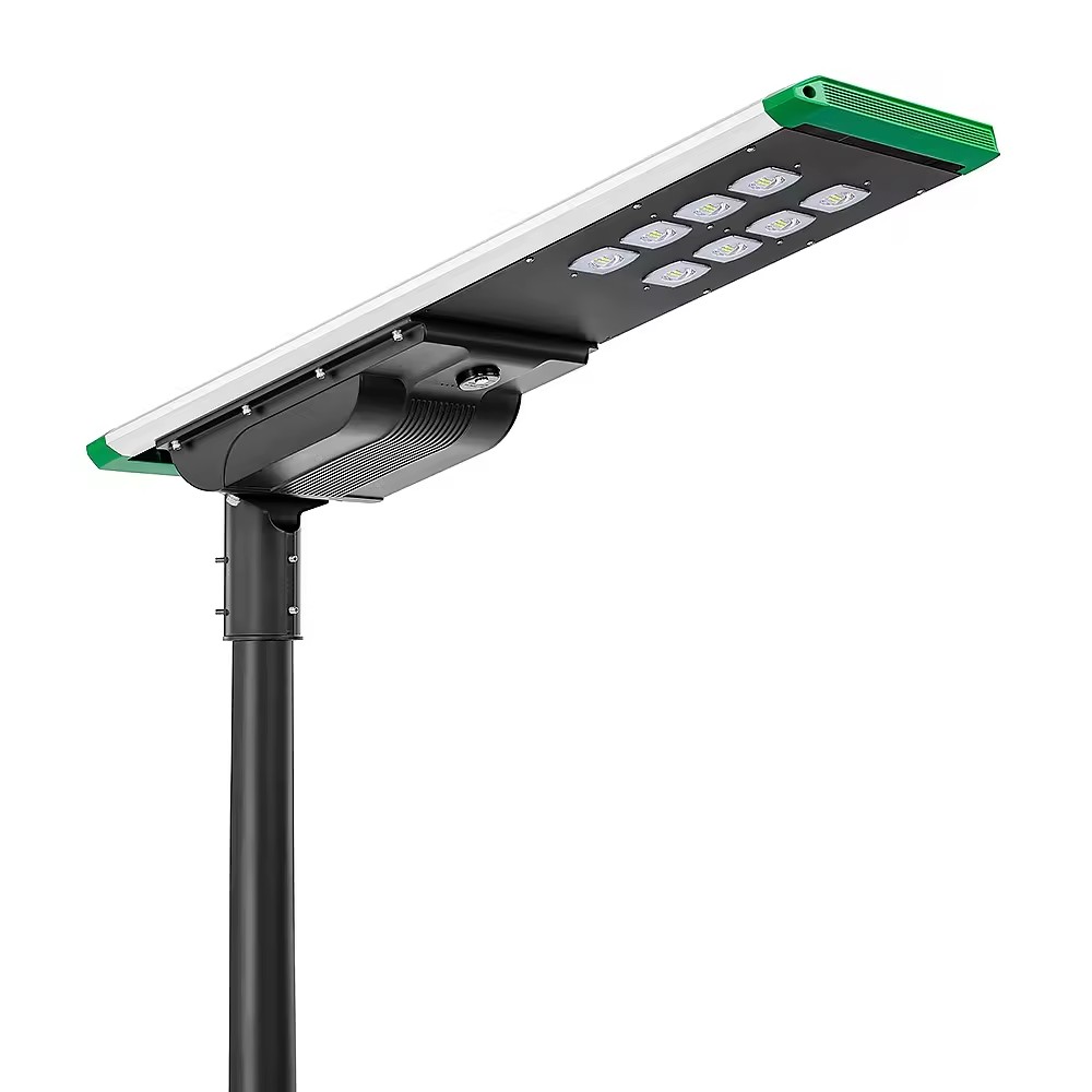 Lampione stradale solare LED integrato IP66 40w 60w 100w 120w