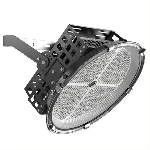 Projector Light Fin Round 400w 600w 1000w For Basketball Football Golf Court Led High Mast Light