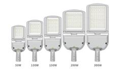 Aluminum 50W 100W 150W 200W 300W Parking Lot Area Lighting Outdoor LED Street Lights