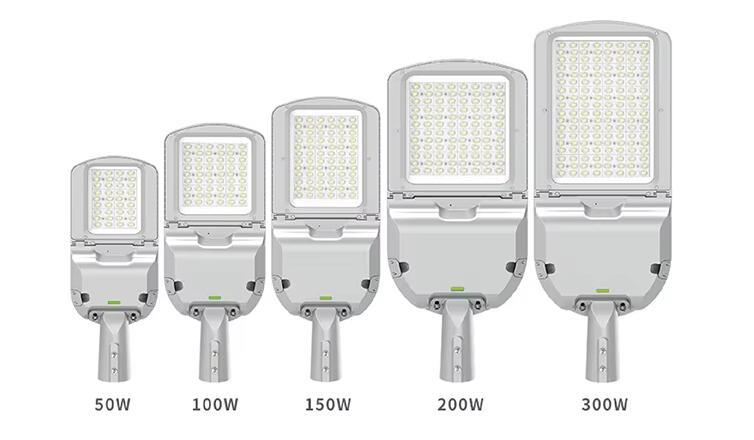 Aluminum 50W 100W 150W 200W 300W Parking Lot Area Lighting Outdoor LED Street Lights