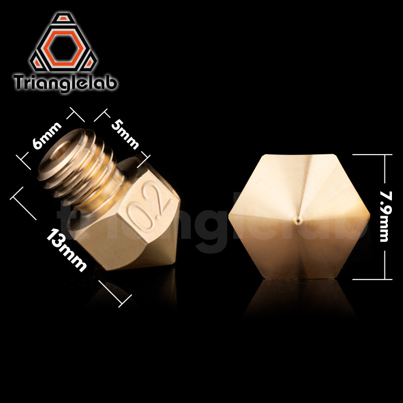 Trianglelab Top quality Brass MK8 Nozzle for 3D printers