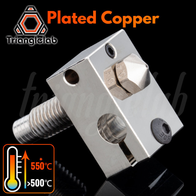 V6 Plated Copper Hotend