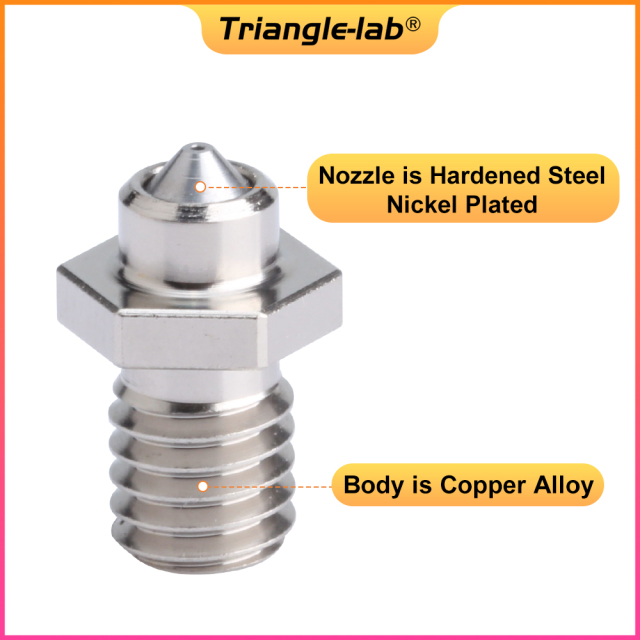 M6 ZS Nozzle Hardened Steel Copper Alloy