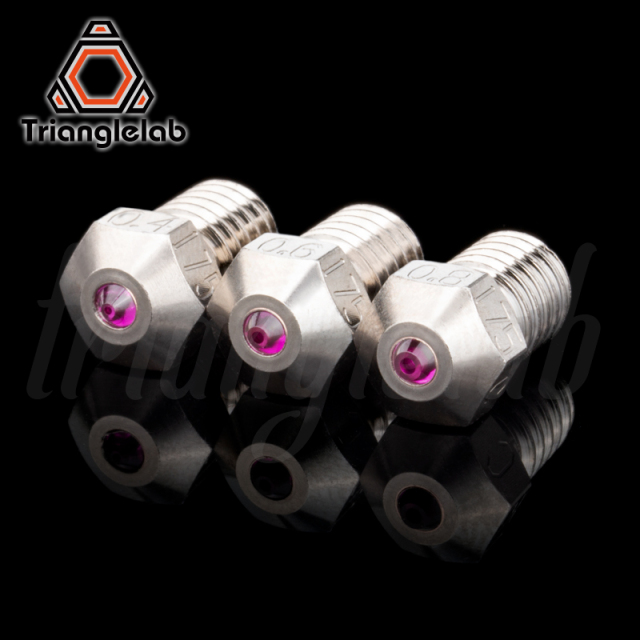 T-V6 Plated Copper Ruby Nozzle