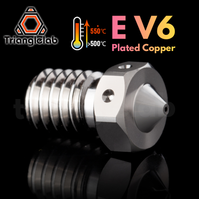 E-V6 Plated Copper Nozzle