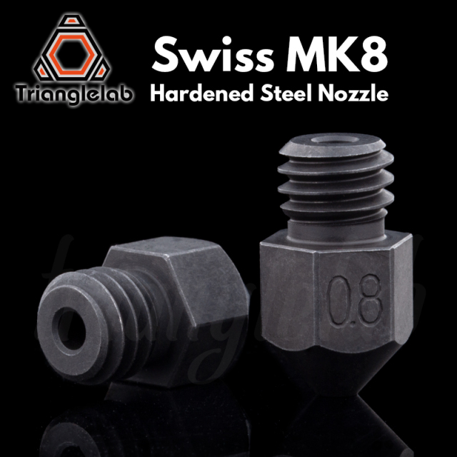 Swiss MK8 Hardened steel Nozzle