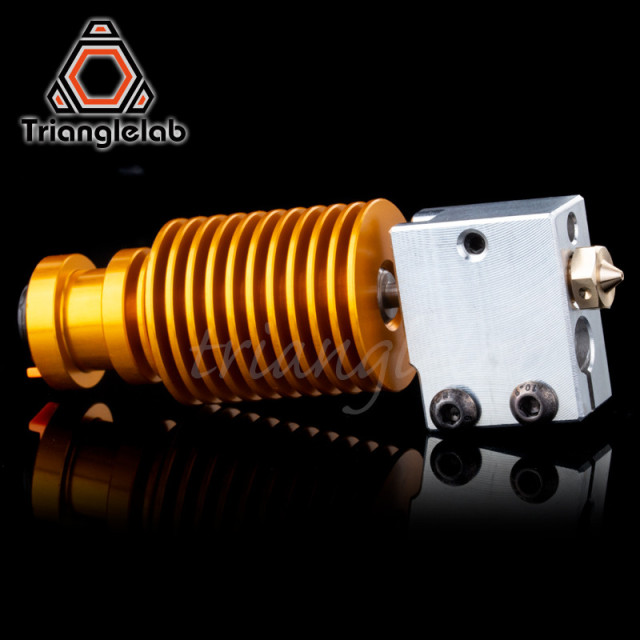 V6 Gold Heatsink Volcano Hotend