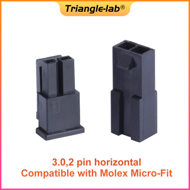 Molex Micro-Fit 3.0,2 Pin Horizontal